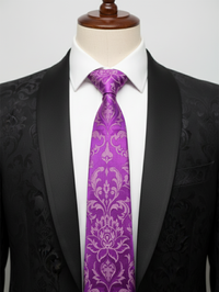 Dark Pink Designer Neck Tie – Elegant & Stylish view 2