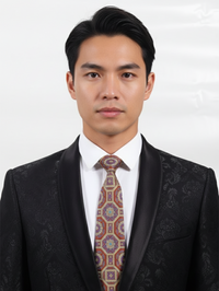 Art Silk Medallion Tie in Brown & Rust Classic Elegance Wear view 2