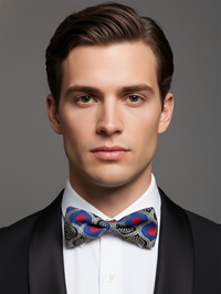 Radiant Rose & Sterling ShiTBTer: The Ultimate Statement Bow Tie view 2