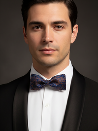 The "Pastel Punch" Pink & Blue Geometric Bow Tie view 2
