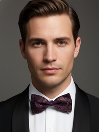 Elevate Your Look: The Classic Burgundy  Bow Tie view 2