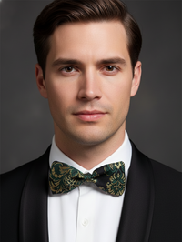 The Emerald & Ember Bow Tie: A Study in Sophistication view 2