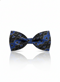 Midnight Azure: The Ultimate Dual-Tone Silk Bow Tie view 1