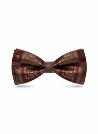 The Gilded Garnet: Dark Red and Rose Gold Elegance view 1