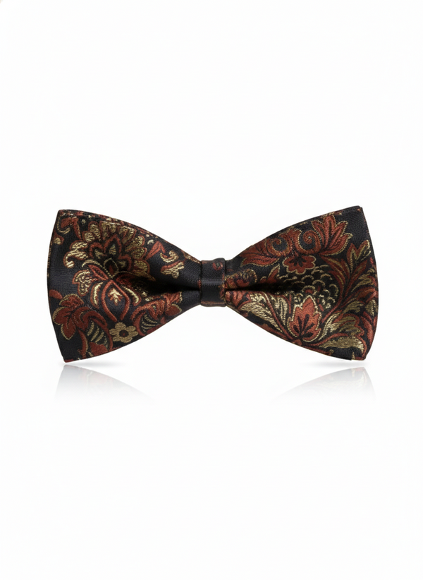 The Royal Crimson: Gilded Red Sovereign Bow Tie