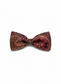 The Crimson Mosaic: A Bold Two-Tone Classic view 1