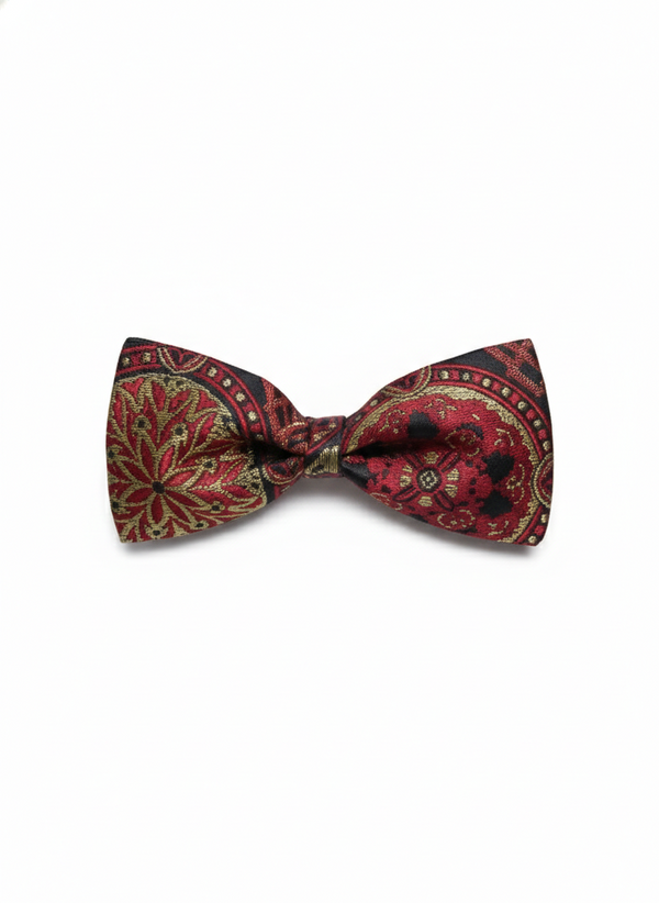 The Crimson Mosaic: A Bold Two-Tone Classic