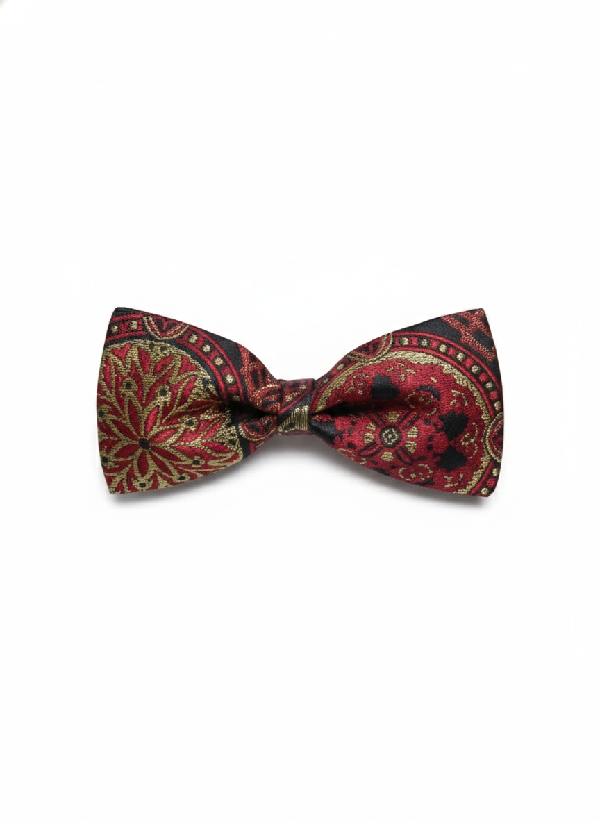 The Crimson Mosaic: A Bold Two-Tone Classic