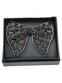 Men's Ornate Hand-Embroidered Beaded Bow Tie view 2
