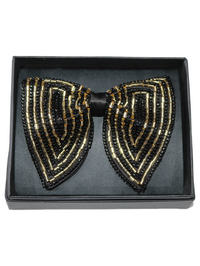 The Gilded Chevron Handcrafted Butterfly Bow Tie view 2