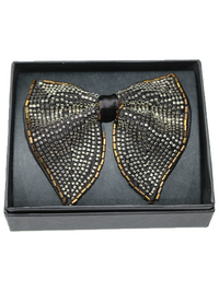 Artisan Metallic Beaded Butterfly Bow Tie view 2