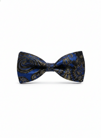 The Sterling Sapphire: Celestial Blue & Silver Filigree Bow Tie view 1
