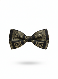 The Emerald Shadow: Premium Black & Forest Green Bow Tie view 1