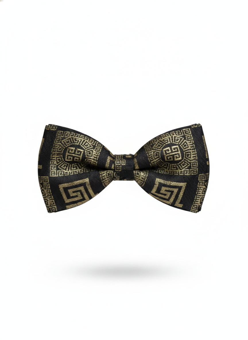 The Emerald Shadow: Premium Black & Forest Green Bow Tie