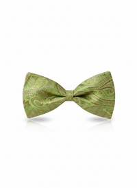 The Emerald Elegance: Premium Forest Green Silk Bow Tie view 1