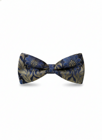 Midnight & Mercury: The Royal Azure Silk Bow Tie view 1