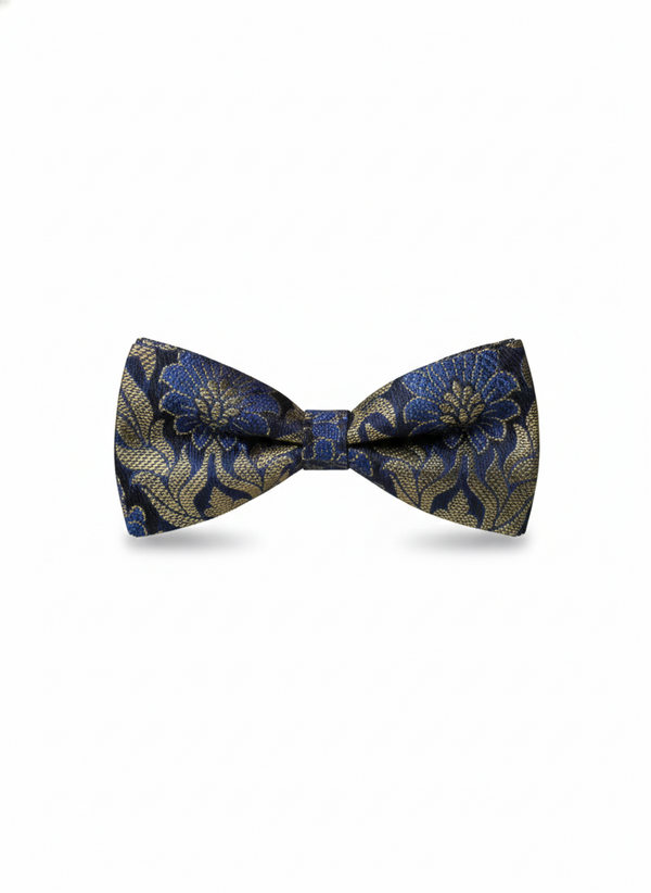 Midnight & Mercury: The Royal Azure Silk Bow Tie