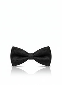 Classic Black Silk Bow Tie – Timeless Formal Men’s Accessory view 1