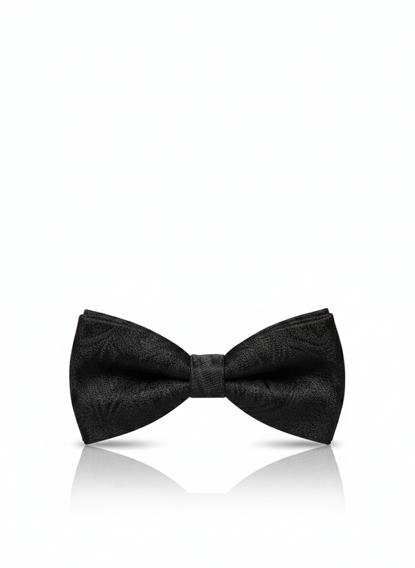 Classic Black Silk Bow Tie – Timeless Formal Men’s Accessory