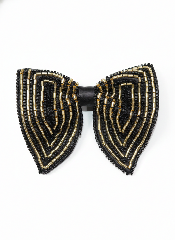 The Gilded Chevron Handcrafted Butterfly Bow Tie