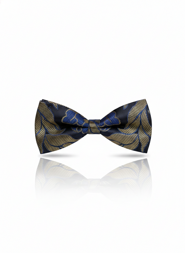 The Midnight Forest Bow Tie: Sophisticated Emerald & Azure Print