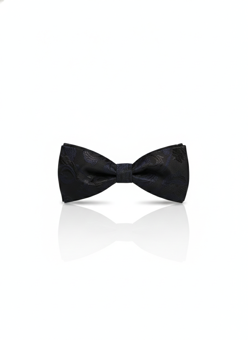 The Noir Essence: The Ultimate Classic Black Bow Tie
