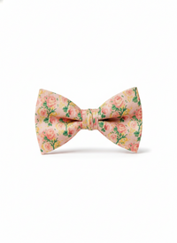 Pink Floral Print Bow Tie – Stylish & Charming Formal Accessory view 1