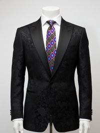 Men's Premium Printed Silk Tie -- Formal & party Wear. view 3