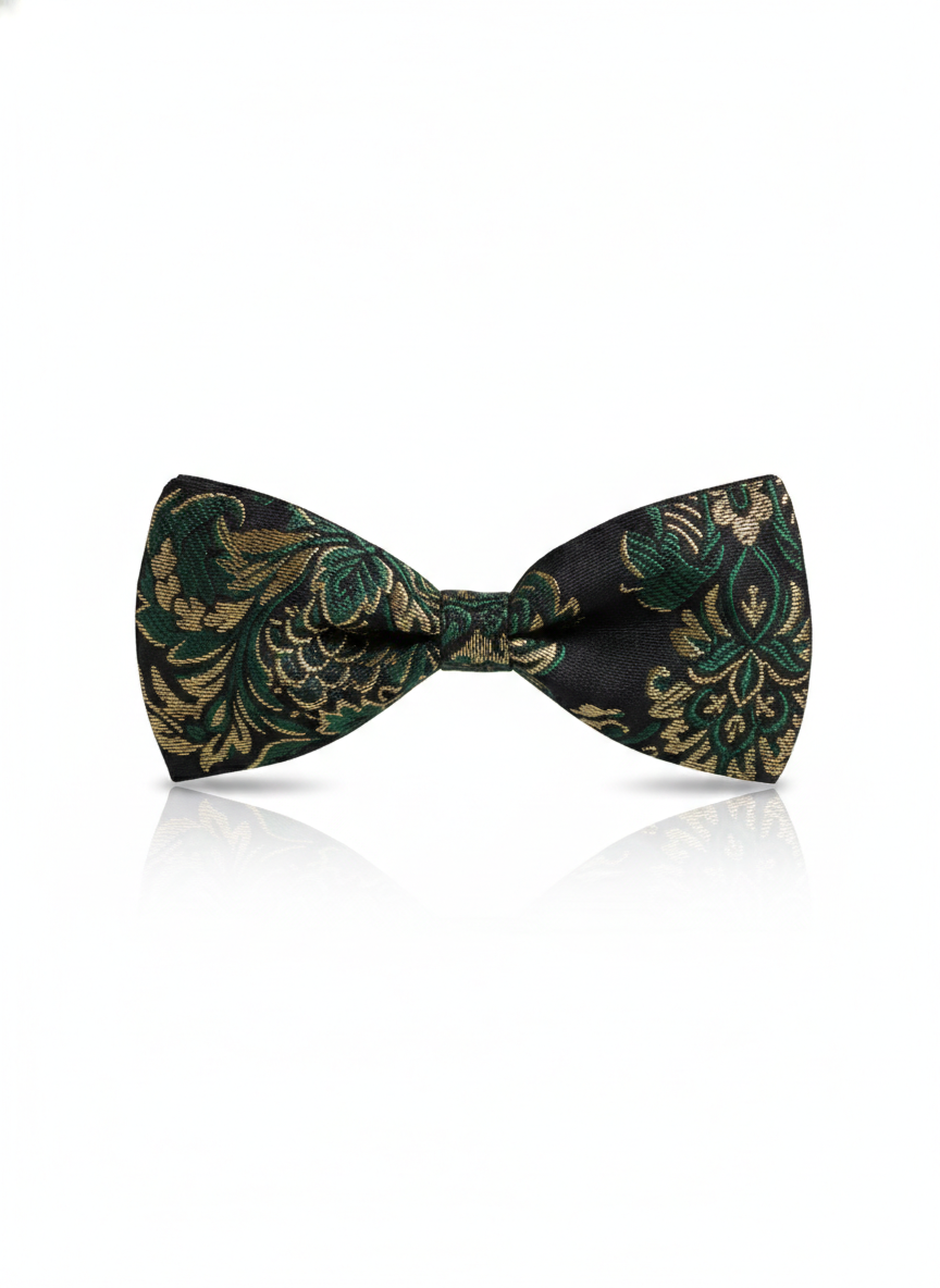 The Emerald & Ember Bow Tie: A Study in Sophistication