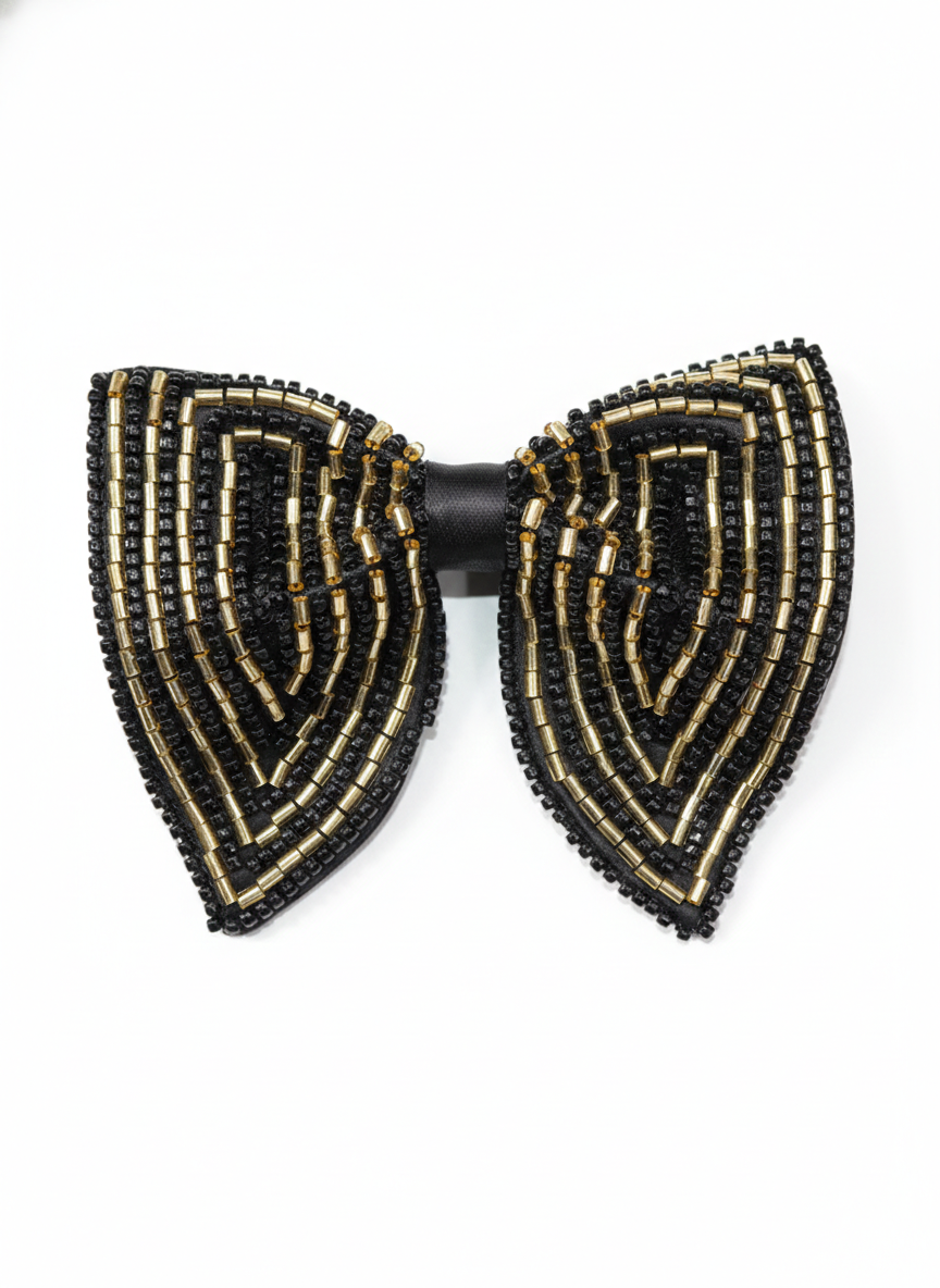 The Gilded Chevron Handcrafted Butterfly Bow Tie